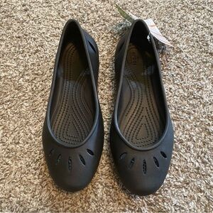 Crocs Women's Black Slip-On Flats Size 7